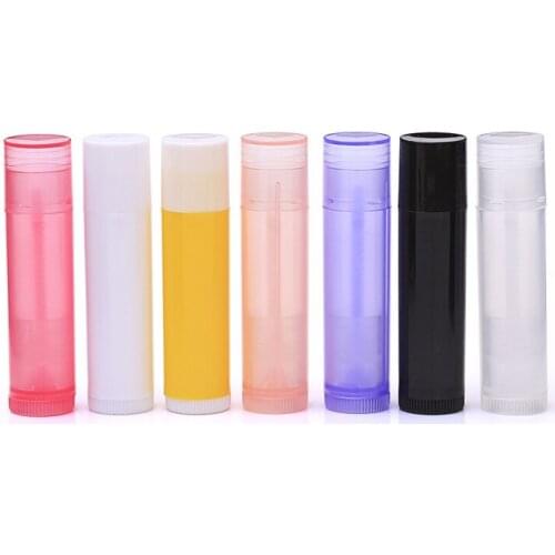 50Pcs/lot 5g 5ml Clear Lipstick Tube Lip Balm Containers Empty Cosmetic Containers Lotion Container Glue Stick Travel Bottle