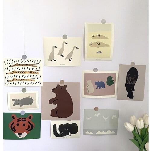 Abstract Art Beauty Graphic Cute Cartoon Animal Background Poster Postcard Photo Props DIY Wall Creative Decorative Stationery