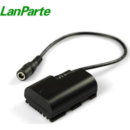 Lanparte E6 Dummy Battery Pack for Canon Camera 5D Mark II C300 Mark 70D 80D