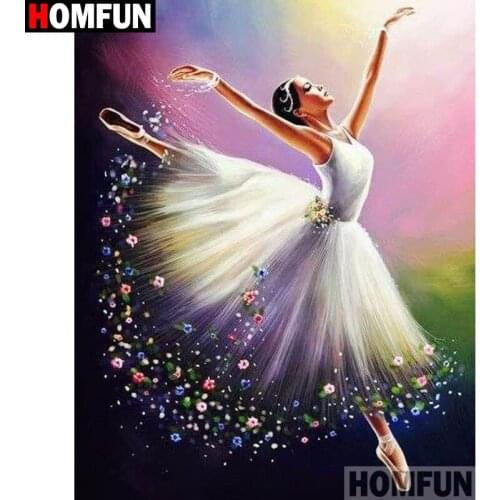 HOMFUN Full Square/Round Drill 5D DIY Diamond Painting "Dancing girl" Embroidery Cross Stitch 5D Home Decor A07700