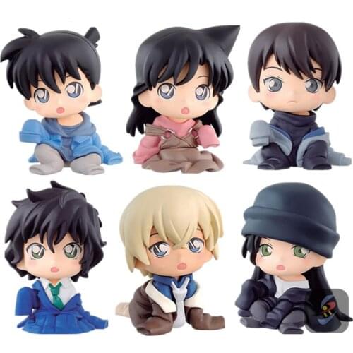 Bandai Genuine Gacha Case Closed Conan Rachel Moore Akai Shuichi Furuya Rei Action Figure Model Toys