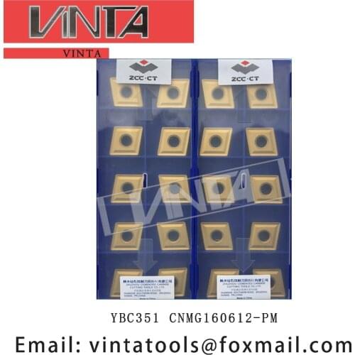 Free shipping high quality 10pcs/lots YBC251 YBC351 YBC151 CNMG160612-PM cnc carbide threading inserts