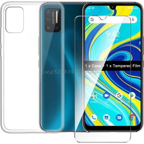 For Cubot P40 Tempered Glass Case Soft Silicone Case With Full Tempered Glass For Cubot P40 Cases Vetro Cover 6.2 Inch