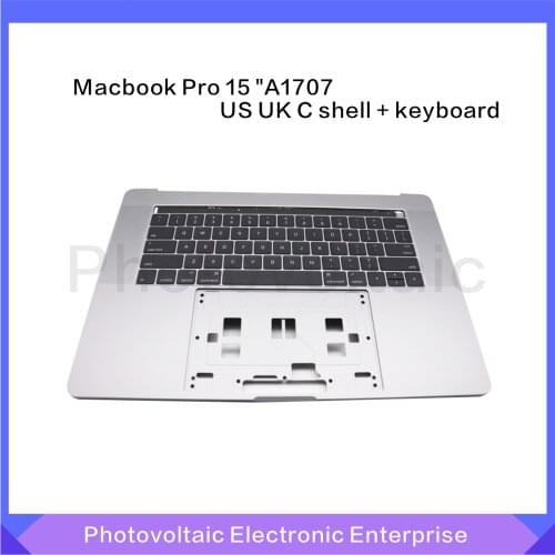A1707 Topcase C Case Top Case With Keyboard UK US Layout For Macbook pro 15'' A1707 topcase Space Grey Gray EMC 3162 3072