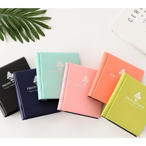 50 Pockets Sweet Time Photo Album Holder Candy Color Album for 5 Inch Mini Instax & Name Card Baby Kid Photo Album