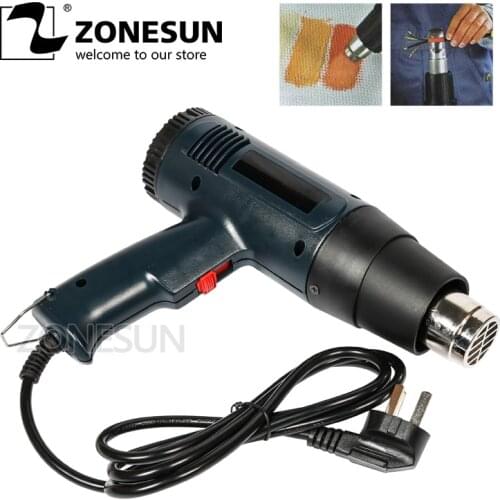 ZONESUN Nice AC 220V Hot Air Gun Electronic Heat Hand-Hold 2-SPEED Modes Tool 1600W Hot
