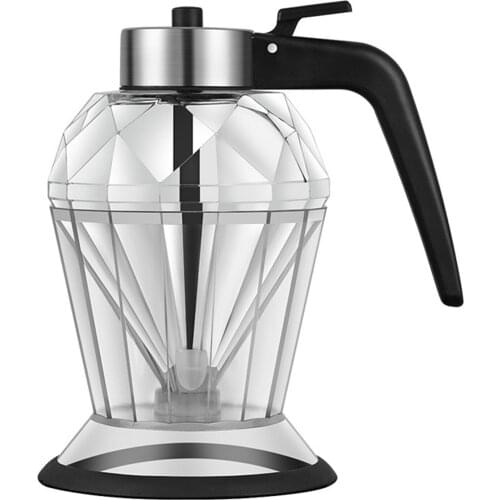 Olive Oil Dispenser Diamond Shaped Glass Bottle with Drip-Free Spout No Greasy Bottle 200ml/8oz for Kitchen Vinegar WXV Sale