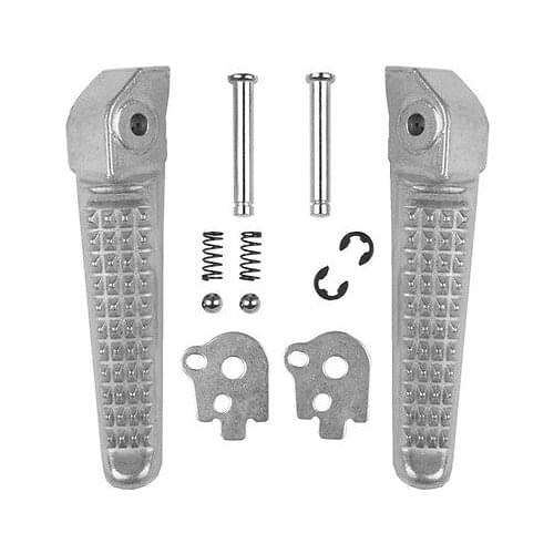 Chrome/Black Rear Footrests Foot pegs Footpegs For Honda CBR250 CBR400 CBR929 954