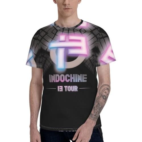 Indo Chine Most Popular Band Rock Indochine Is T-shirt Promo Novelty Mens T Shirt Print R145 Novelty Tees Tops European Size