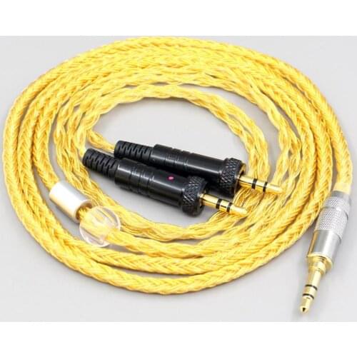 LN007378 16 Core OCC Gold Plated Braided Earphone Cable For Sony MDR-Z1R MDR-Z7 MDR-Z7M2 With Screw To Fix headphone
