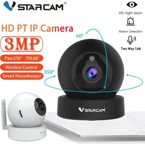 Vstarcam C43S Smart Indoor Defense 3MP HD PTZ Home Monitor Dome Mini IP Camera WiFi Security IR Night Baby Monitor Two Way Talk