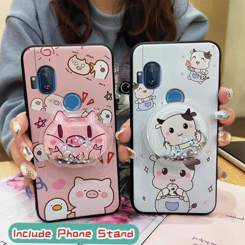 Cartoon Kickstand Phone Case For MOTO ONE Hyper Lovely Brand new Silicone For Girls For Woman
