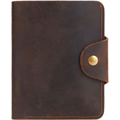 European and American style men wallet crazy horse leather luxury wallets genuine leather purse quality assurance