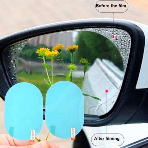 Car Rear Mirror Protective Film Anti Fog Window Clear Rainproof Protective Soft Film Rear View Mirror Auto Accessories Dropship