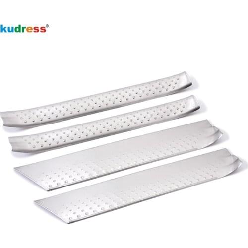 For Toyota Sienta NHP170 2015 2016 2017 Stainless Steel Car Door Sill Scuff Plate Cover Trim Protective Fender Pedal Accessories