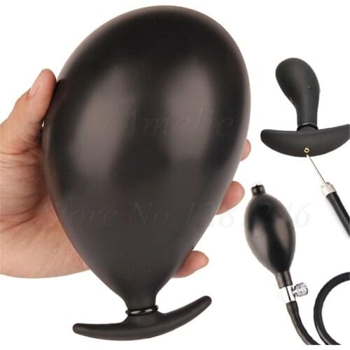 New Extra Large Inflatable Anus Butt Plug Extender Dilatador Anal Sex Toy for Men Woman Silicone Prostate Massager Fisting Dildo