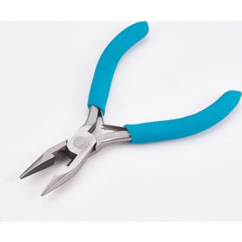 Carbon Steel Jewelry Pliers Needle Nose Pliers Polishing Jewelry Making Tools 12x7.8x0.9cm