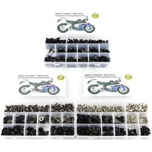 Fit For BMW S1000RR 2009 2010 2011 2012 2013 2014 Motorcycle Cowling Complete Fairing Bolts Kit Steel Fairing Clips Speed Nuts