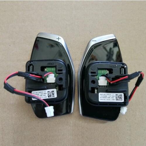 For Audi A3 A4 B9 A5 Q2 Tiptronic black high-gloss chrome Steering Wheel Shift Paddle 8W0 951 523 S