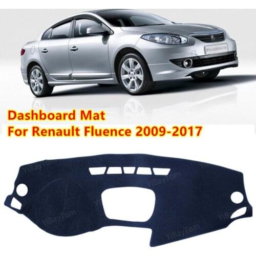For Renault Fluence 2009-2017 Samsung SM3 Anti-Slip Mat Sunshade Dashmat Protect Carpet Dashboard Cover Pad Accessories