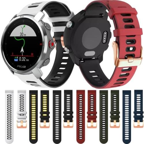WristStrap WatchBand For Polar Grit X/lgnite/Vantage M Sport Watch Strap Silicone Bracelet 20/22 Belt For COROS APEX Pro 42 46mm