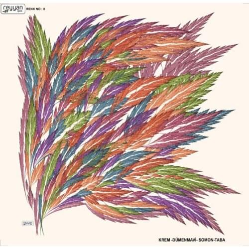 REYYAN SILK OYALIK WRITING (NEW QUALITY)-DESEN-19 - RENK-08