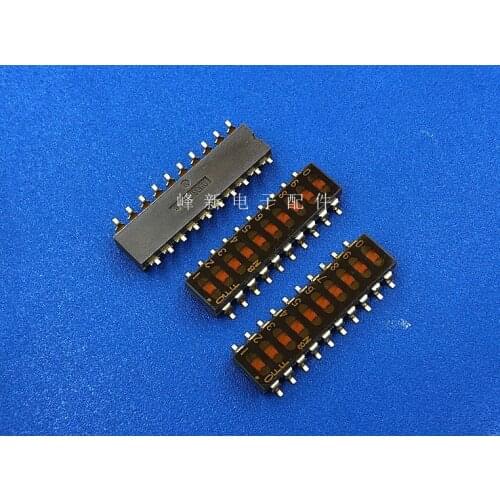 SMS 710 Japanese SMD 10-digit dial code switch key type dial code switch flat dial 2.54mm