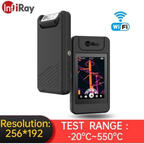 InfiRay Thermal Camera P200 WiFi for Detect Water Pipe Floor Heating Circuits and Devices Detect Building Heating or HVAC