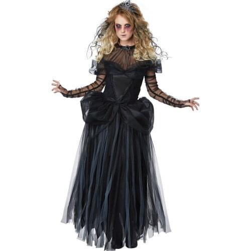 Horror Bride Zombie Clothing Bar Party Vampire Devil Costume Women Cosplay Halloween Costume Horror Ghost Dead Corpse Zombie
