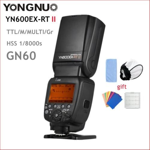 YONGNUO Flash YN600EX-RT II GN60 2.4G Wireless HSS 1/8000s Master TTL/M Speedlite For Canon Flash DSLR Camera speedlight