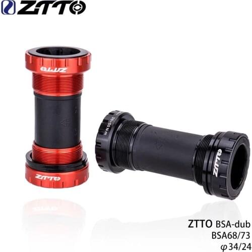 ZTTO MTB/Road Bike BSA DUB Bottom Bracket Sealed Bearing English Thread 68 73mm28.99mm spline Axis Crank Waterproof CNC Alloy BB