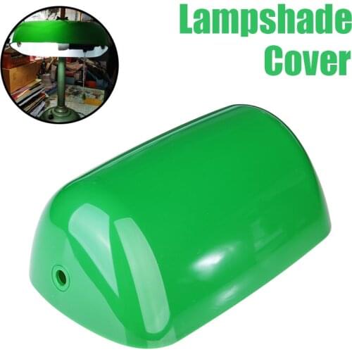 1pc Vintage Green Plastic Lampshade Cover Desk Banker Lamp Shade Cover Replacement Lampshade Parts