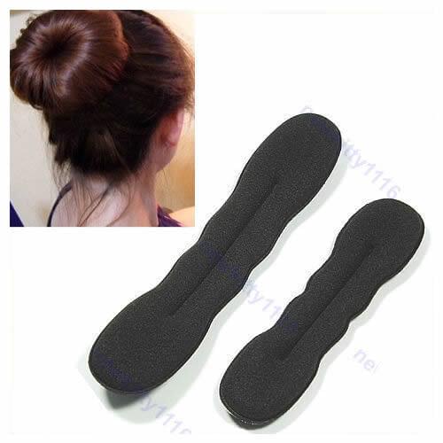 1pc Magic Sponge Hair Styling Bun Maker Twist Curler Tool Clip Donut Small Large