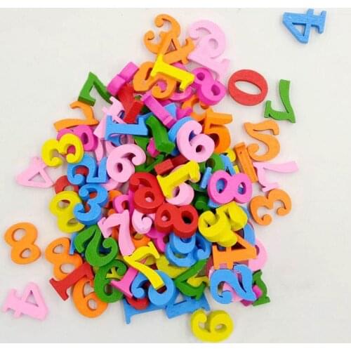 100/bag wooden figures 15mm applique accessories Multi-function Childrens decorative buttons Sewing supplies color matching