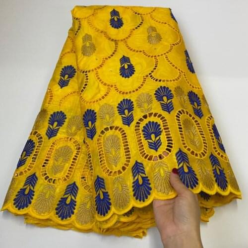 African Bazin Riche Fabric With Brode 2020 Latest Fashion Cotton Dry Embroidery Basin lace Fabric Guinea Brocade Fabrics 5Yards