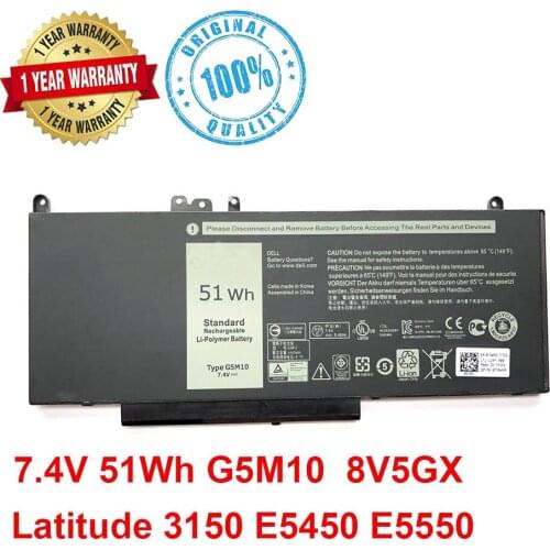Original NEW 51Wh G5M10 Laptop Battery For DELL Latitude E5450 E5250 E5550 E5470 E5570 7V69Y TXF9M 79VRK 07V69Y 8V5GX R9XM9