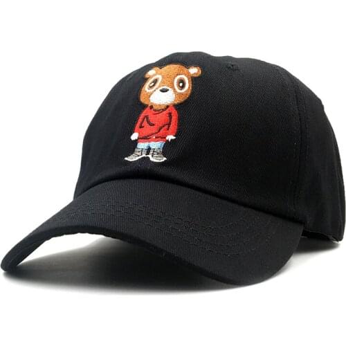 Newest Bear Dad Hat Lovely Baseball Cap Summer For Men Women Snapback Caps Unisex Exclusive Release Hip Hop Kanye West Ye Hat