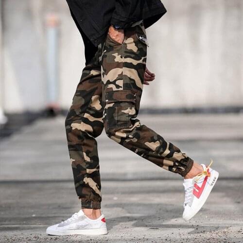 Spring Summer Camouflage Pants Men Streetwear Hip Hop Joggers Casual Military Cargo Trousers Men Pantalon Camouflage Homme