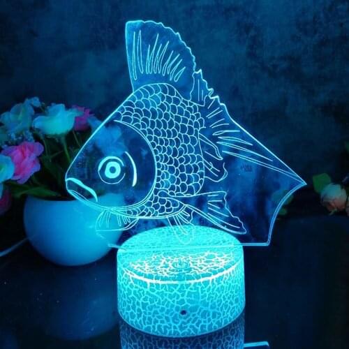 Teen Room Decoration Night Lights Table Lamp Fish Bedroom Decorations Light Led for Gifts Home Fancy Lighting Fairy Decorative