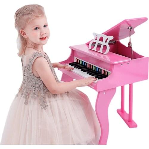 Children Piano 30 Keyd Large Wooden Music Toy Piano Birthday Gift 4 Color Musical Instruments for Children Educational Baby Toys