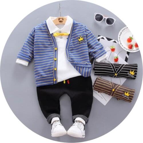 2020 Toddler Infant Clothes Suits Baby Boys Girls Clothing Sets Coats T Shirt Pants Children Kids Casual Coatume Tracksuit Set