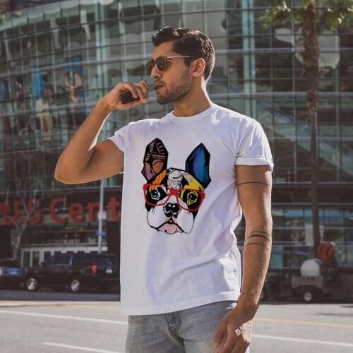 I Didn't Fart My Butt Blew You A Kiss French Bulldog Mens T Shirt Short Sleeve O-Neck Male Tops Funny Streetwear Graphic Tees