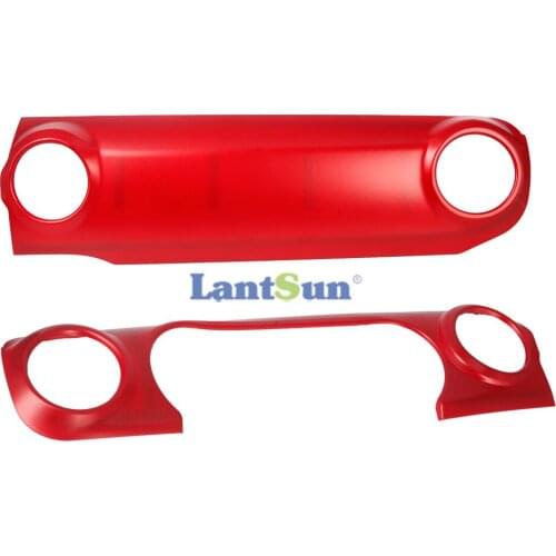 JL1107 center console trim cover for jeep for wrangelr JL2018+ trim red and black LANTSUN