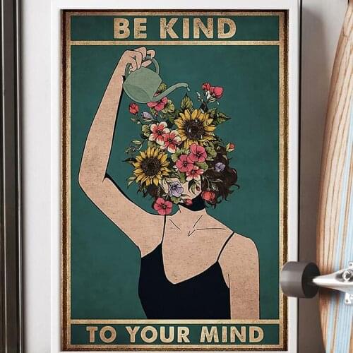 Canvas Painting Print Girl Motivational Picture Wall Decor New Fashion Home Decor Living Room Bedroom Decor Cuadros Frame Poster