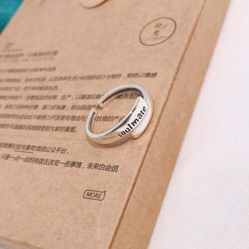 Whole Real 925 Sterling Silver Original Luxury Openable Rings Resizable Shape Funny Twist Misplaced Hollow Charm Soulmate Ring