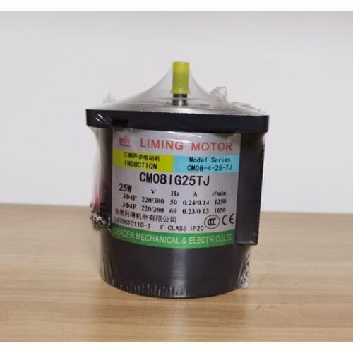 LIMING MOTOR INDUCTION Model Series CM08-4-25-TJ CM08IG25TJ CM081G25TJ 25W 220/380V LEADER MECHANICAL ELECTRIC.,LTD