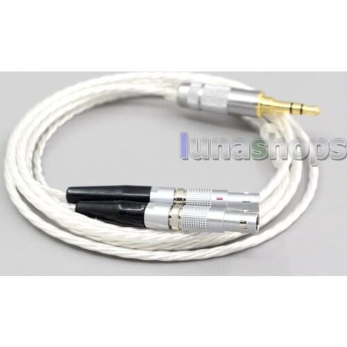 LN006640 XLR 4.4mm Hi-Res Silver Plated 7N OCC Earphone Cable For Ultrasone Veritas Jubilee 25E 15 Edition ED 8EX ED15 Headphone