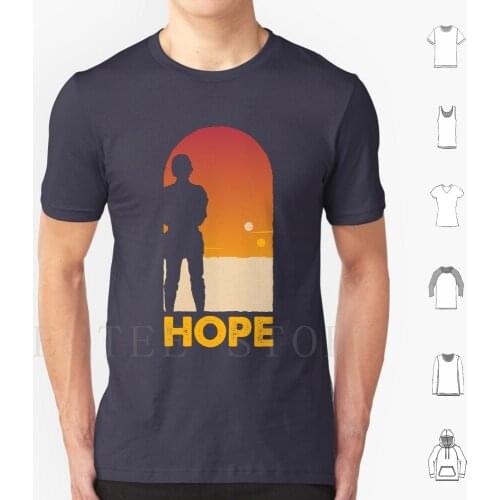 Hope-TatooineS New Hope! T Shirt Diy Big Size 100% Cotton Luke Skywalker Hope Sci Fi Epic Cool Retro Chic Geek Vader Obi Wan