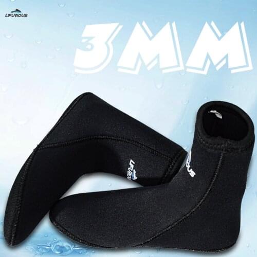 3MM Neoprene Diving Surfing Swim Socks Non-slip Beach Spearfishing Wetsuit Shoes Snorkeling Diving Surfing Socks For Adult