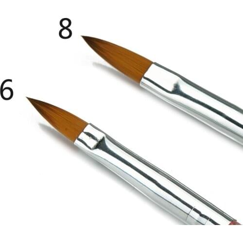 TP 7/9/11mm Nail Art Lines Painting Pen Brush Acrylic 3D UV Gel Brushe Drawing Crystal Liner Glitter French Design Manicure Tool